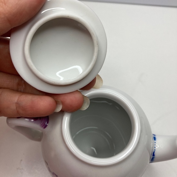 Victoria & Albert Museum Teapot Mennecy ,hochst 1985 Franklin Mint Fine Porcelai - Picture 9 of 13